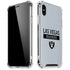 NFL Las Vegas Raiders Silver Performance Series iPhone XS Max Clear Case